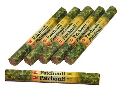 HEM Rucherstbchen Sparset. 6 Packungen ca. 120 Sticks Patchouli