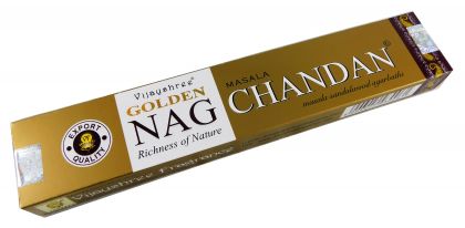 Rucherstbchen Golden Nag Chandan (Sandelholz) von Vijayshree 15g Packung. Ca. 15 Incence Sticks