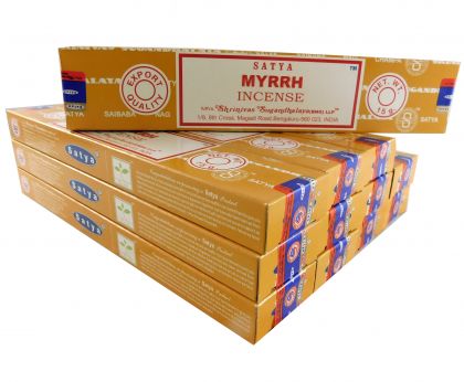 Satya Rucherstbchen Myrrh 12 Packs a 15g