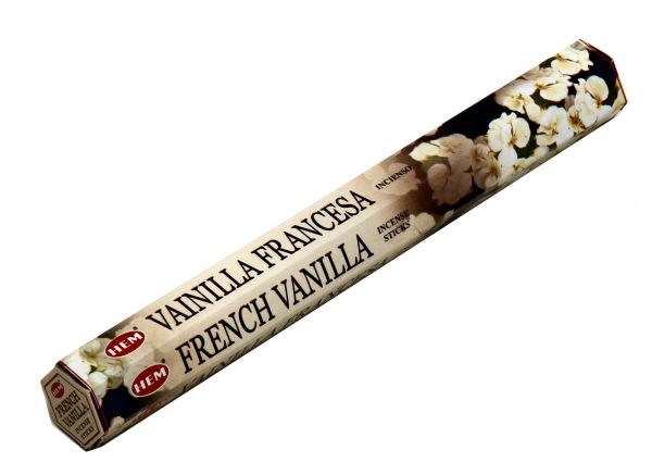 HEM Räucherstäbchen French Vanilla 20g Hexa Packung  Ca. 20 Incence Sticks
