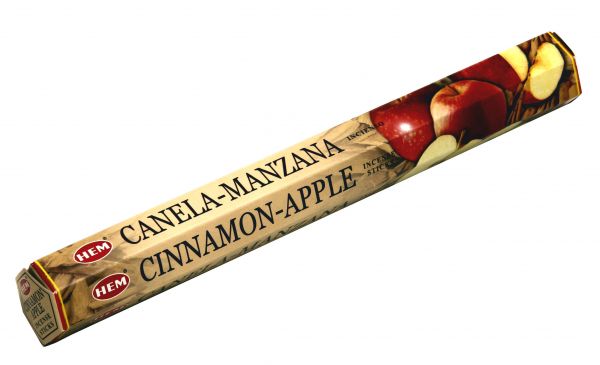 HEM Räucherstäbchen Sparset. 6 Packungen ca. 120 Sticks Cinnamon Apple