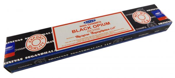Räucherstäbchen Black Opium von Satya 15g Packung. Ca. 15 Incence Sticks