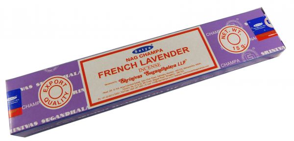 Räucherstäbchen French Lavender von Satya 15g Packung. Ca. 15 Incence Sticks