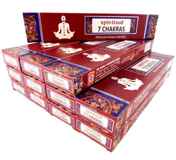 Rucherstbchen Spiritual 7 Chakras Big Pack 12 Packungen a 15g. Ca. 180 Incence Sticks