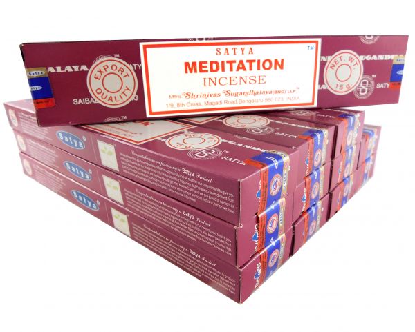 Satya Rucherstbchen Meditation 12 Packs a 15g