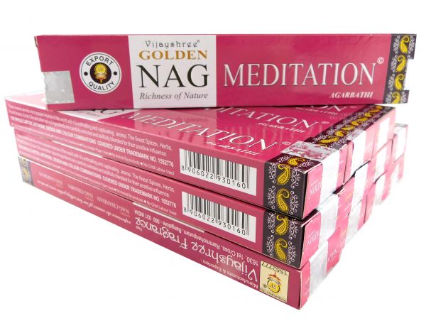Vijayshree Rucherstbchen Golden Nag Meditation 12 Packs a 15g