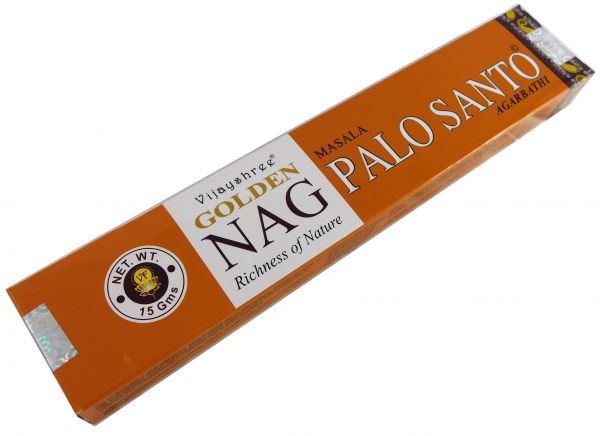 Rucherstbchen Golden Nag Palo Santo von Vijayshree 15g Packung. Ca. 15 Incence Sticks