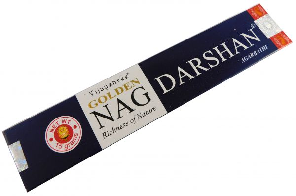 Räucherstäbchen Golden Nag Darshan von Vijayshree 15g Packung. Ca. 15 Incence Sticks