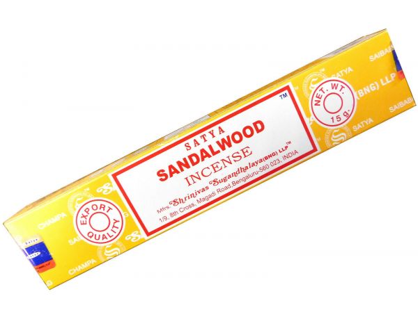Rucherstbchen Sandalwood von Satya 15g Packung. Ca. 15 Incence Sticks