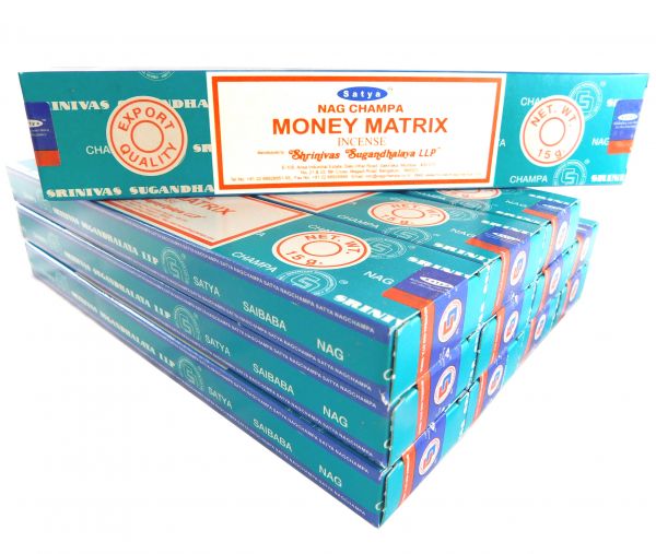 Satya Räucherstäbchen  Money Matrix 12 Packs a 15g