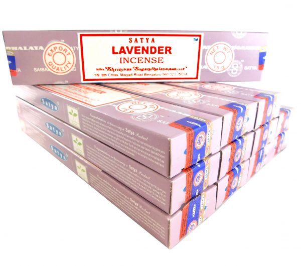 Satya Räucherstäbchen Lavender 12 Packs a 15g
