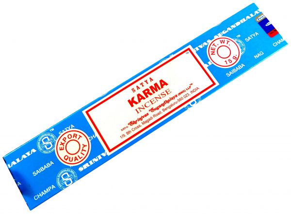 Räucherstäbchen Karma von Satya 15g Packung. Ca. 15 Incence Sticks