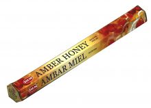 HEM Räucherstäbchen Amber Honey 20g Hexa Packung  Ca. 20 Incence Sticks