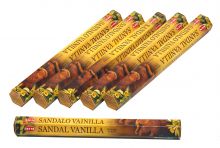 HEM Räucherstäbchen Sparset. 6 Packungen ca. 120 Sticks Sandelholz Vanille