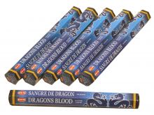 HEM Räucherstäbchen Sparset. 6 Packungen ca. 120 Sticks Dragons Blood Blue