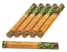 HEM Räucherstäbchen Sparset. 6 Packungen ca. 120 Sticks Cinnamon Patchouli