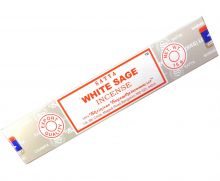 Räucherstäbchen White Sage von Satya 15g Packung. Ca. 15 Incence Sticks