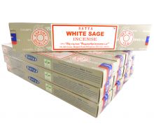Satya Rucherstbchen  White Sage 12 Packs a 15g