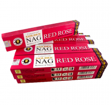 Vijayshree Räucherstäbchen Golden Nag Red Rose 12 Packs a 15g