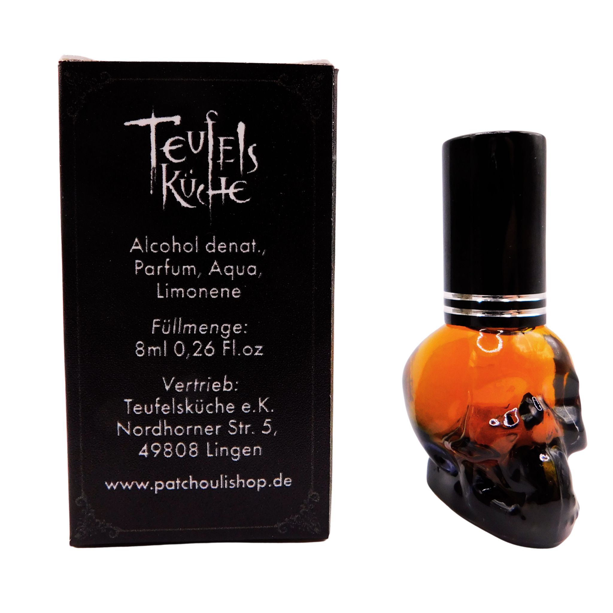 Bild von Pestilentia Patchouli, Parfum Intense, im süßen Skull-Sprühflakon, 8ml, zwei Jahre gereift!