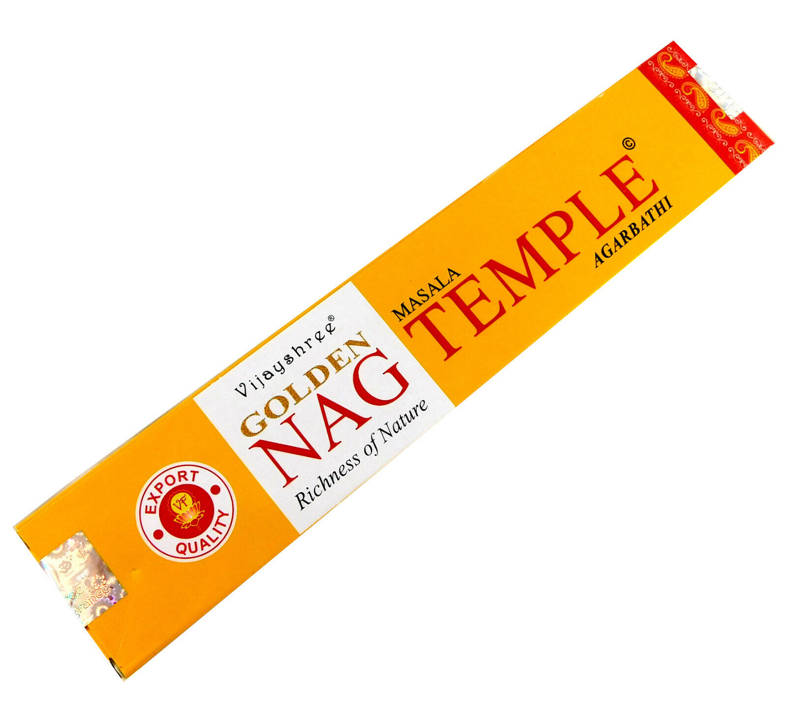 Bild von Räucherstäbchen Golden Nag Temple von Vijayshree 15g Packung. Ca. 15 Incence Sticks