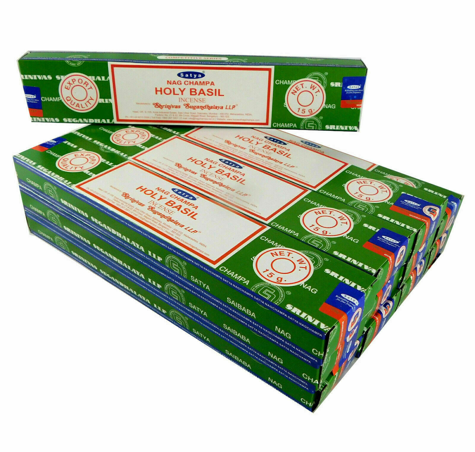 Bild von Satya Räucherstäbchen Holy Basil 12 Packs a 15g