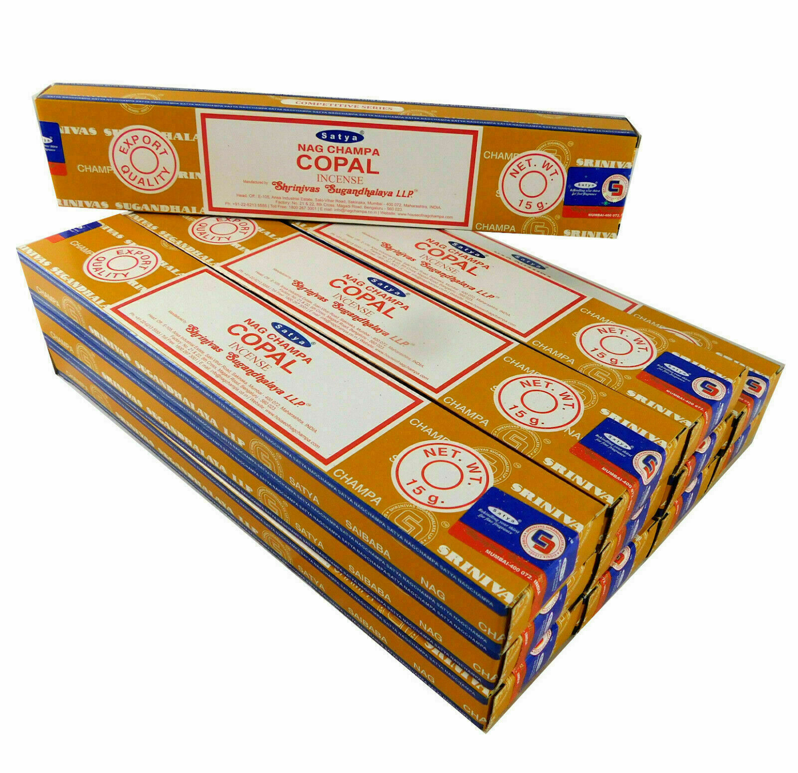 Bild von Satya Räucherstäbchen Copal 12 Packs a 15g