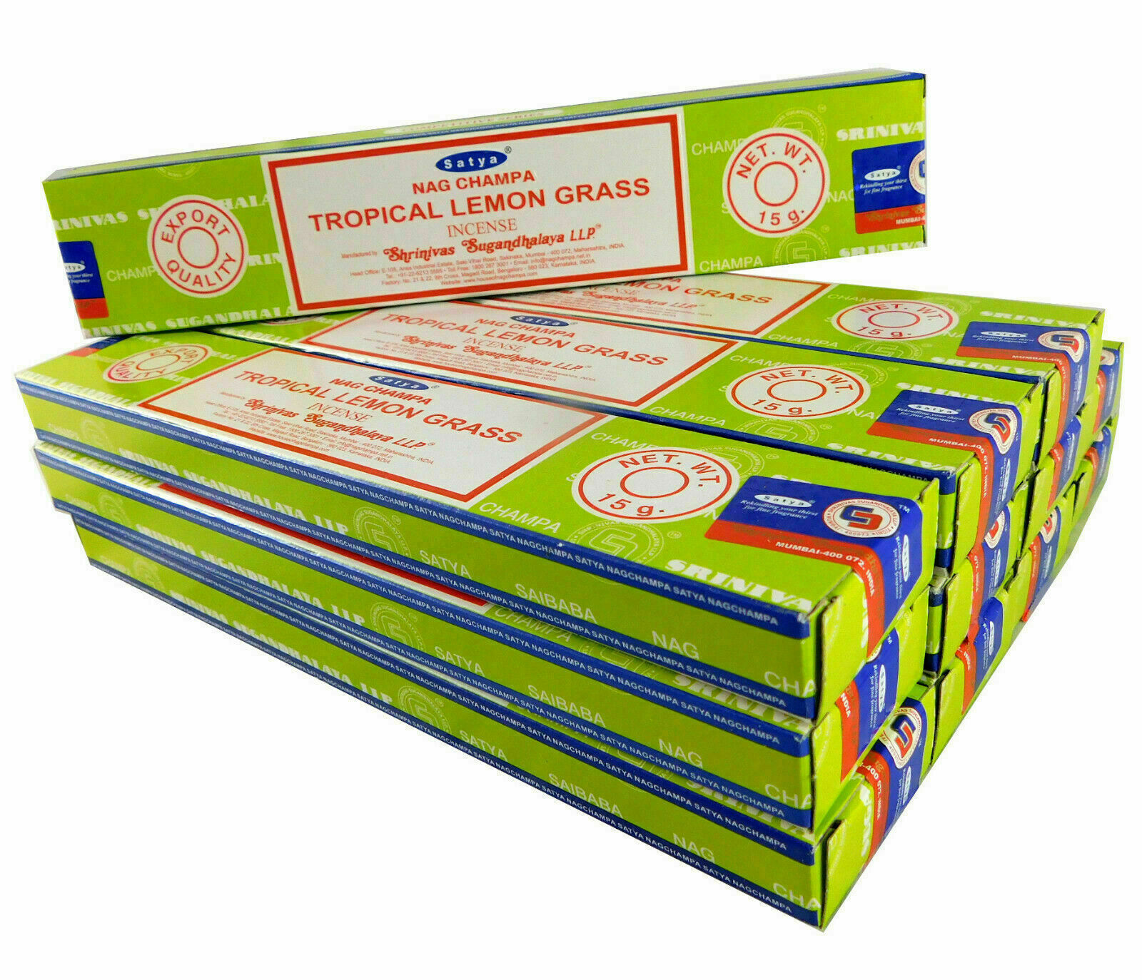 Bild von Satya Räucherstäbchen Tropical Lemongrass 12 Packs a 15g