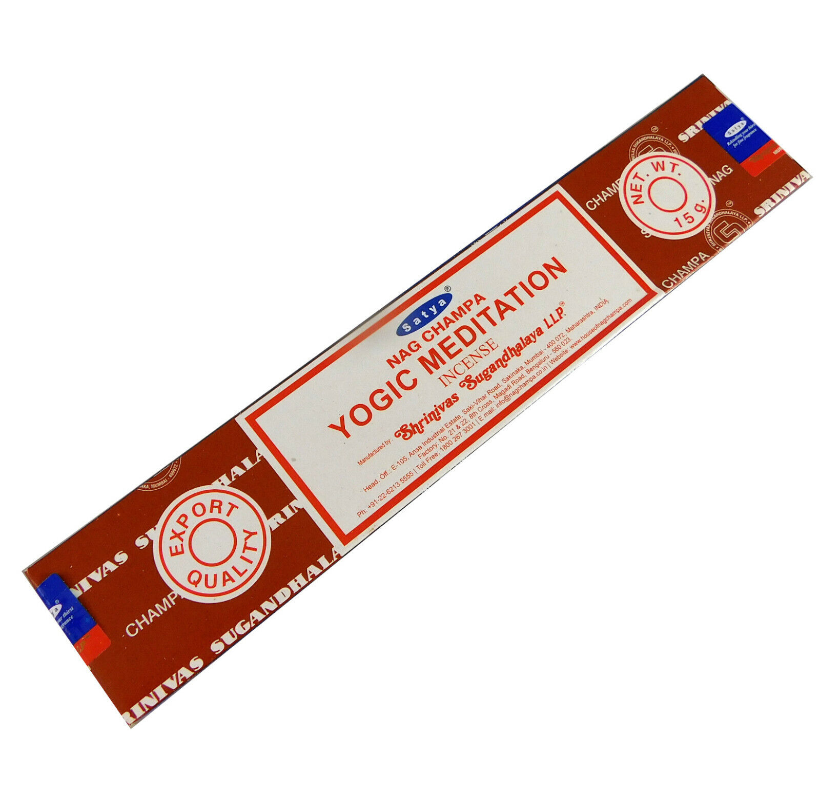 Bild von Räucherstäbchen Yogic Meditation von Satya 15g Packung. Ca. 15 Incence Sticks