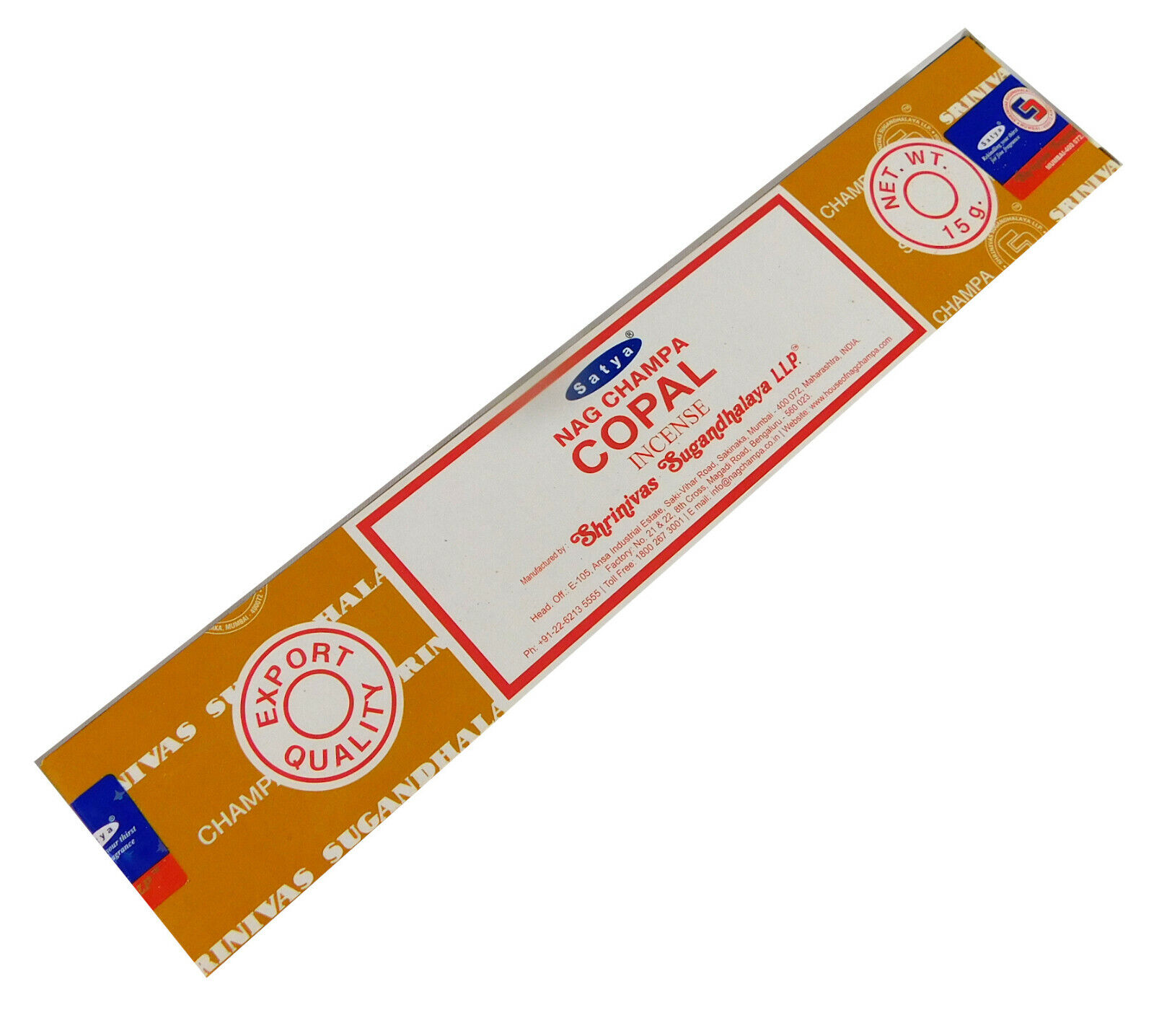 Bild von Räucherstäbchen Copal von Satya 15g Packung. Ca. 15 Incence Sticks