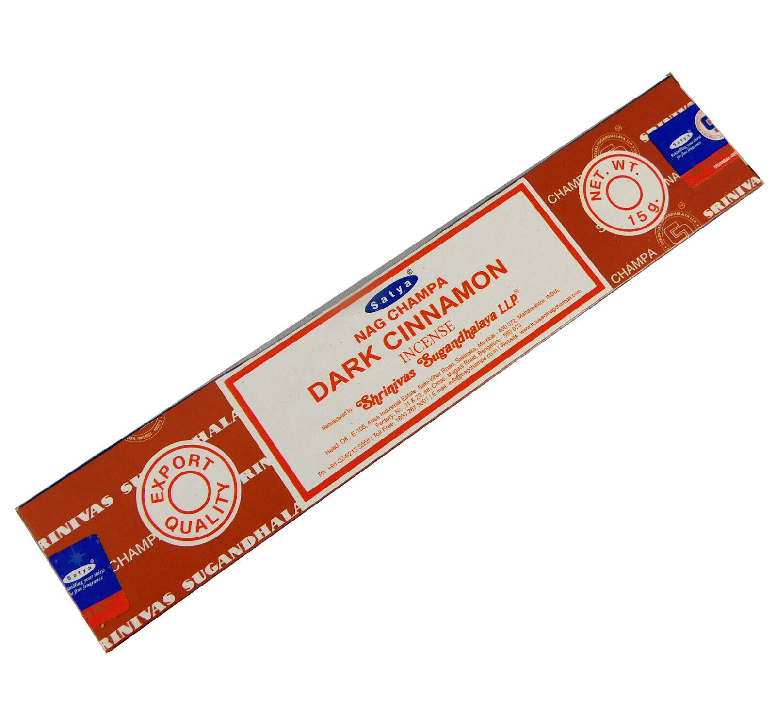 Räucherstäbchen Dark Cinnamon von Satya 15g Packung. Ca. 15 Incence Sticks, Bild 1