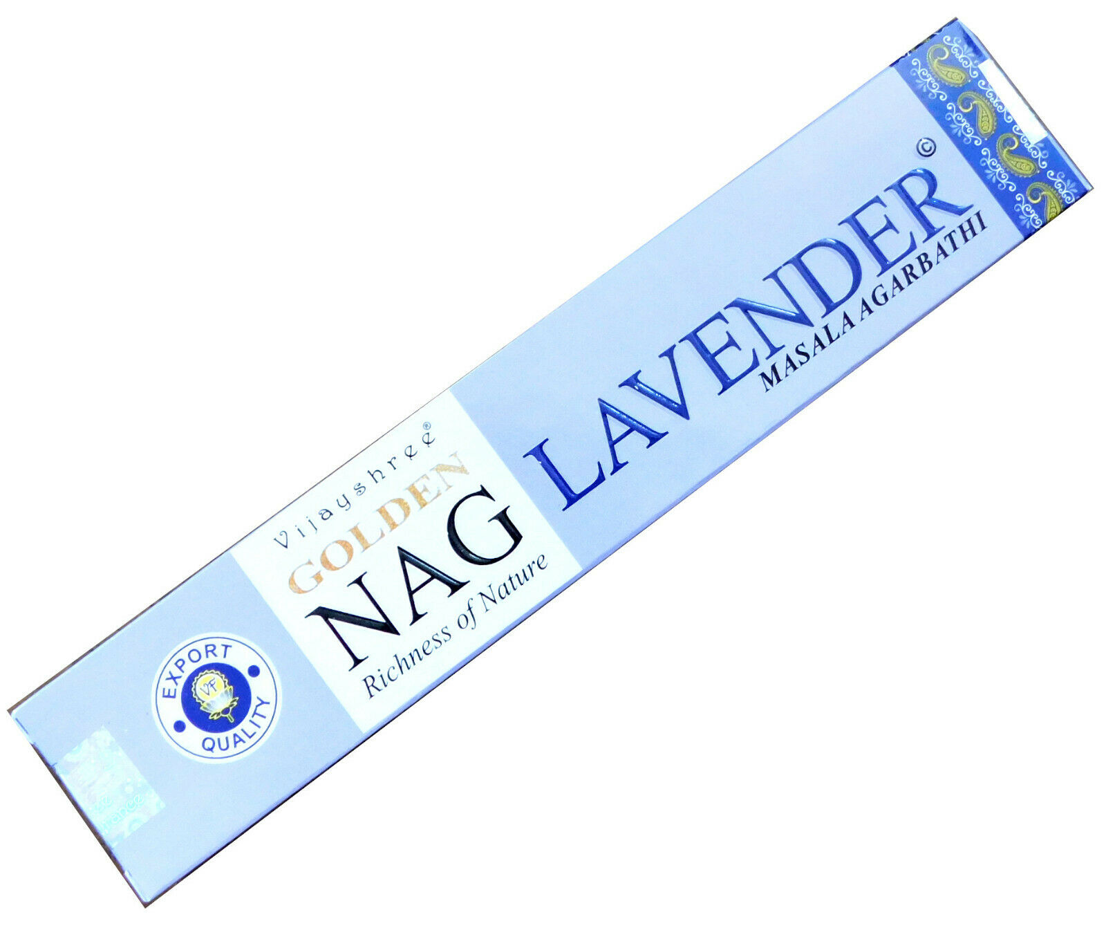 Bild von Räucherstäbchen Golden Nag Lavender von Vijayshree 15g Packung. Ca. 15 Incence Sticks