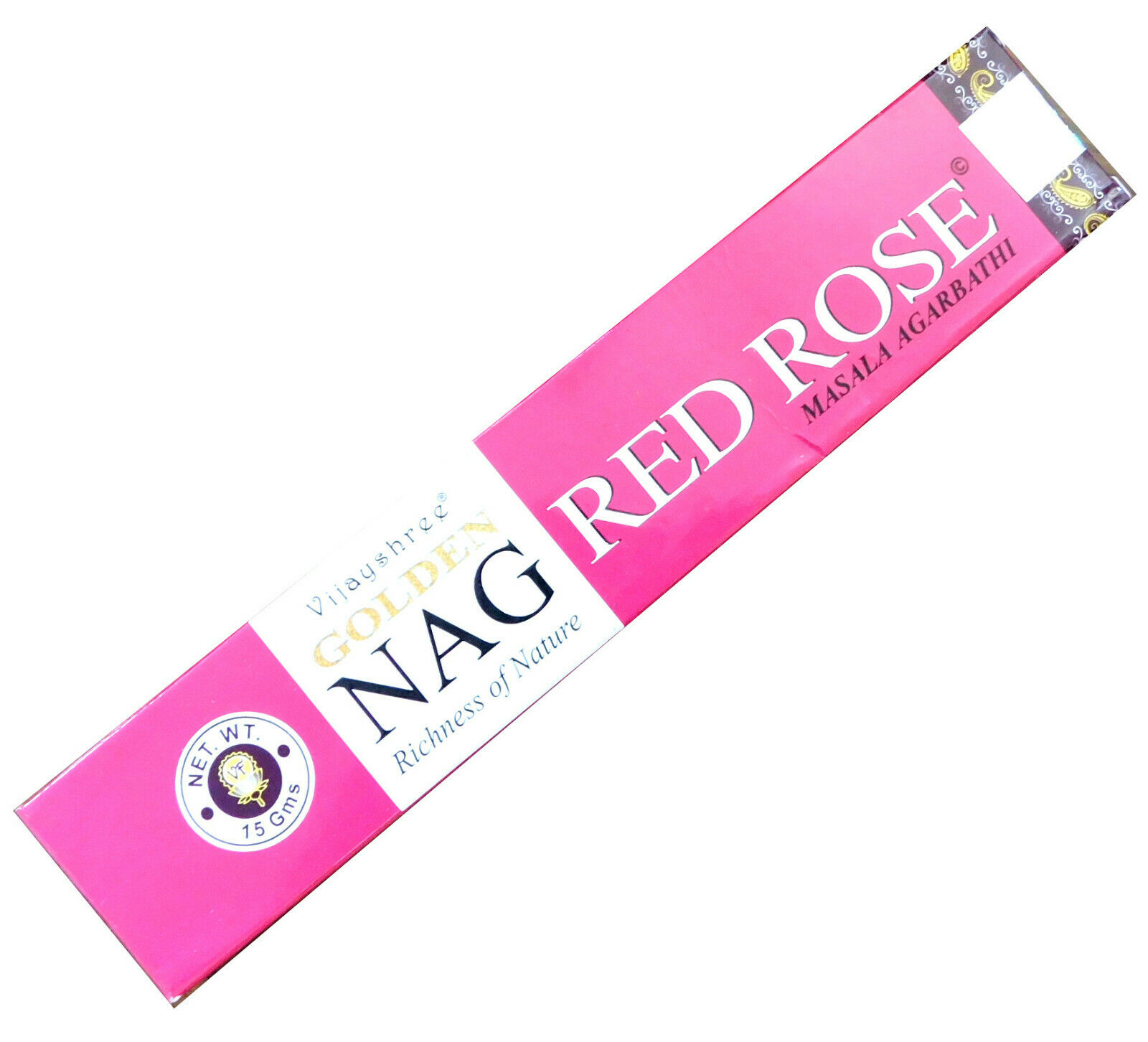 Bild von Räucherstäbchen Golden Nag Red Rose von Vijayshree 15g Packung. Ca. 15 Incence Sticks