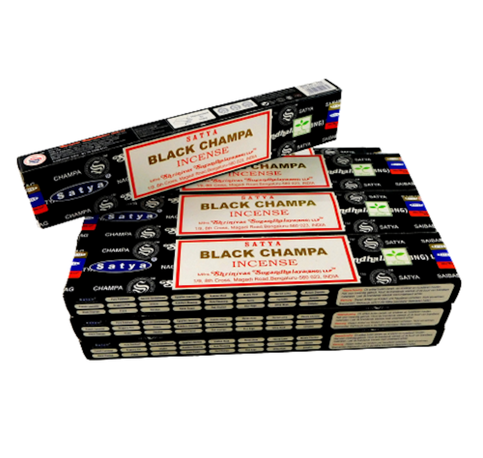 Bild von Satya Räucherstäbchen  Black Champa 12 Packs a 15g