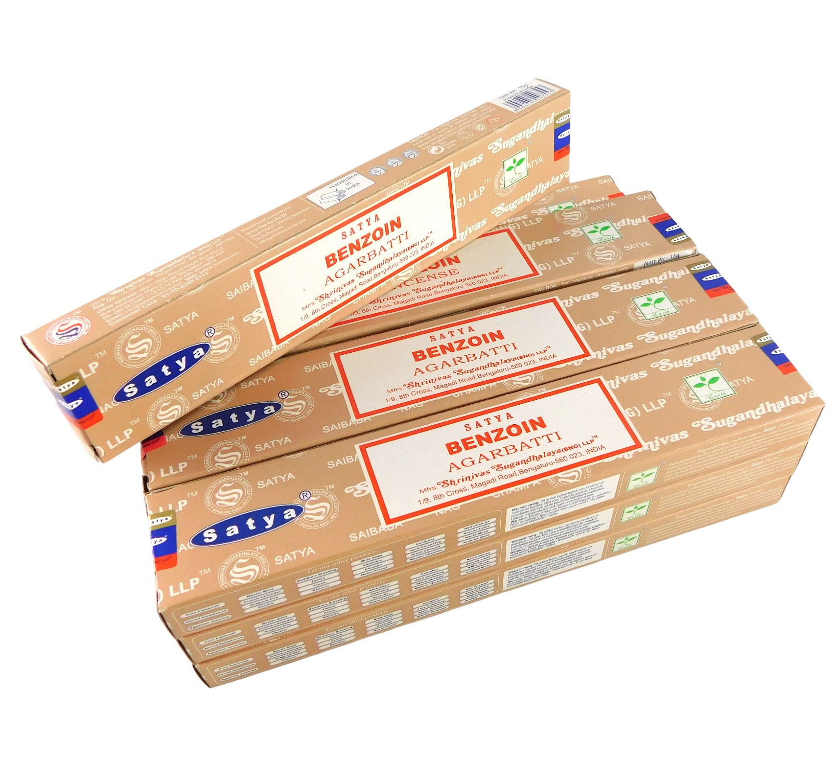 Bild von Satya Räucherstäbchen Benzoin 12 Packs a 15g