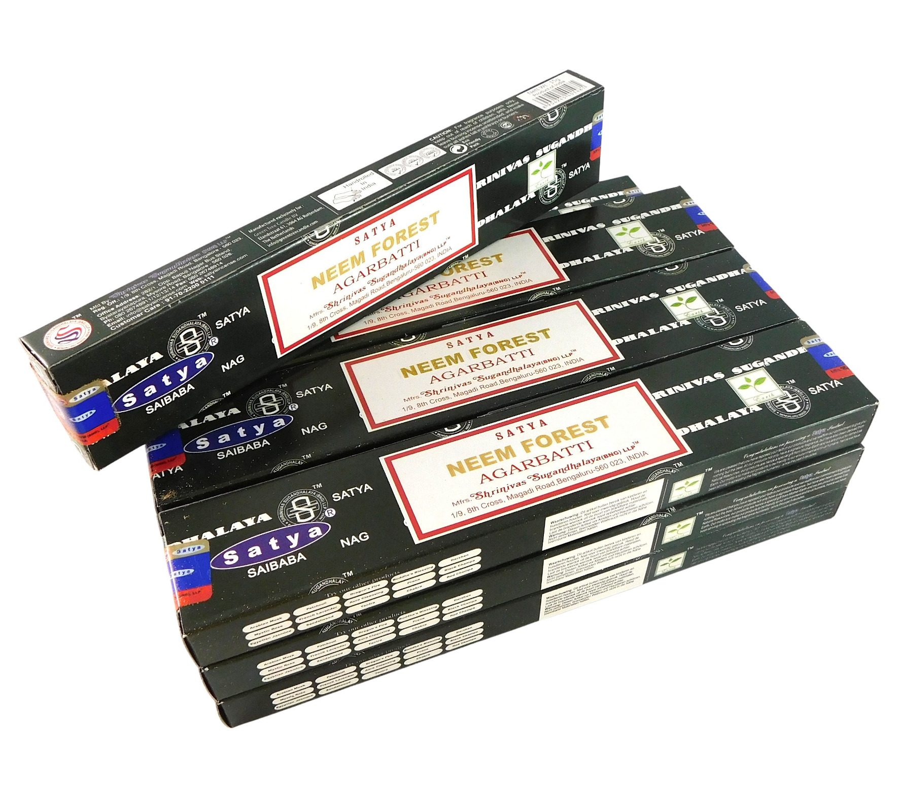Satya Räucherstäbchen Neem Forest, 12 Packs a 15g, Bild 1