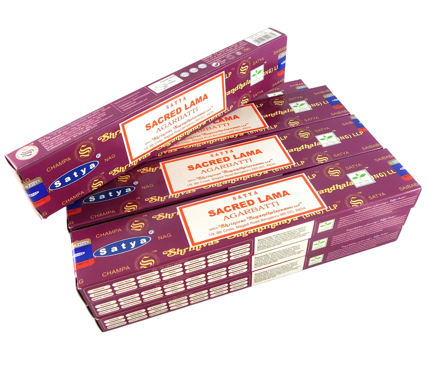 Bild von Satya Räucherstäbchen Sacred Lama, 12 Packs a 15g