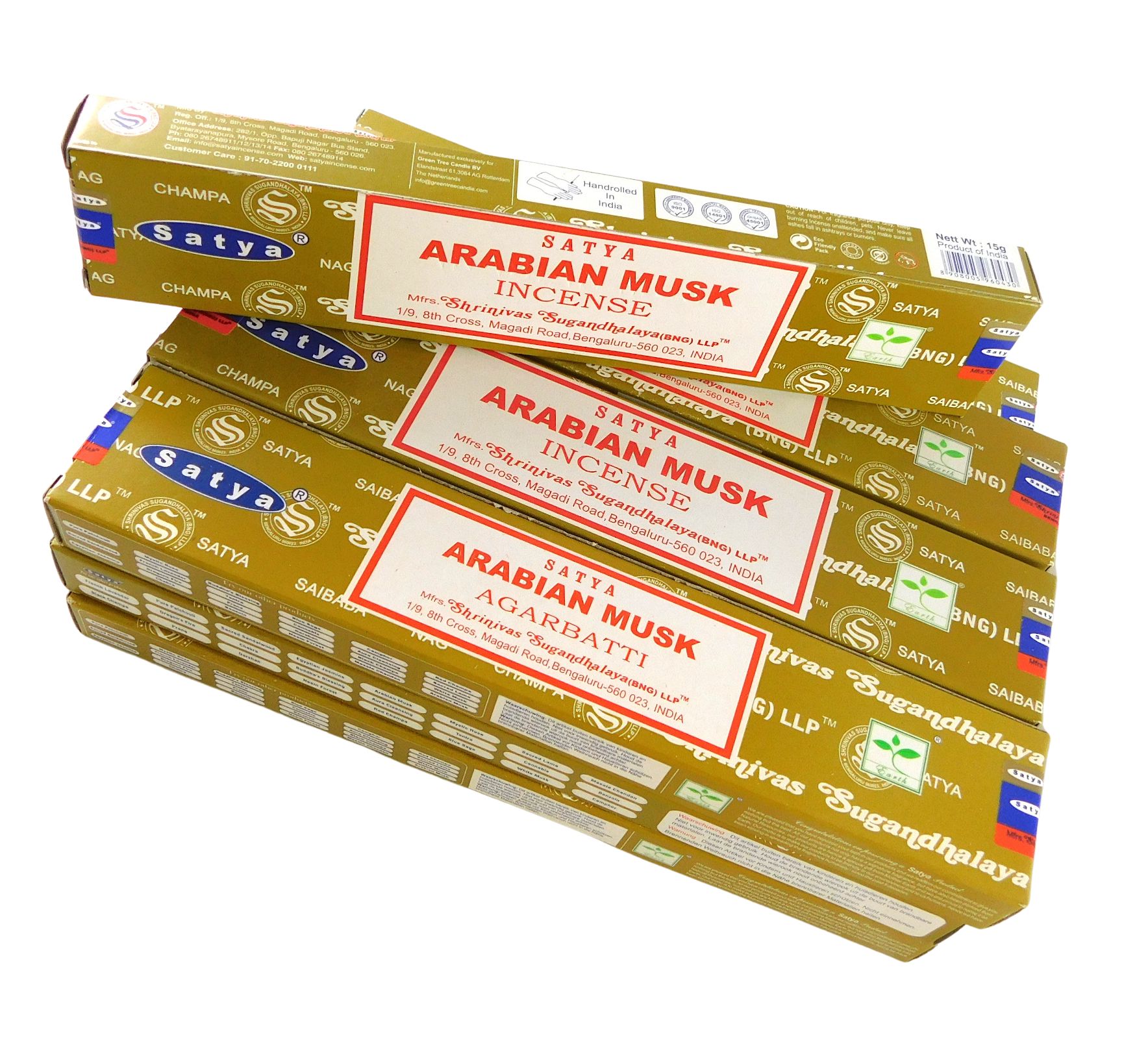 Satya Räucherstäbchen Arabian Musk, 12 Packs a 15g, Bild 1