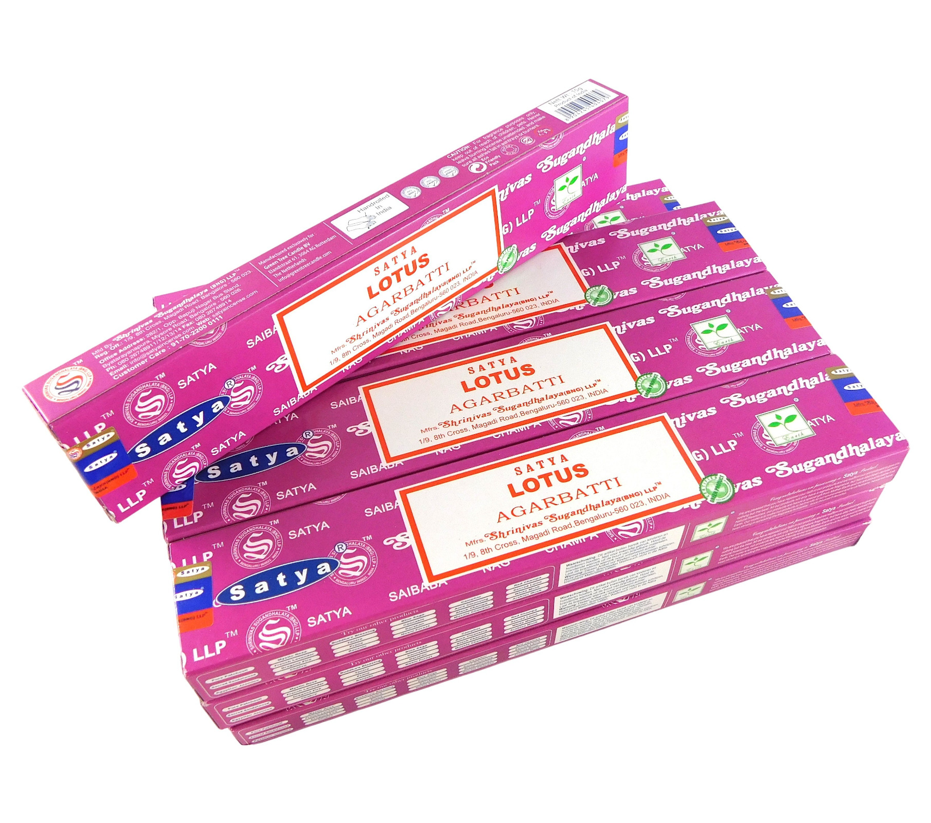 Bild von Satya Räucherstäbchen Lotus, 12 Packs a 15g