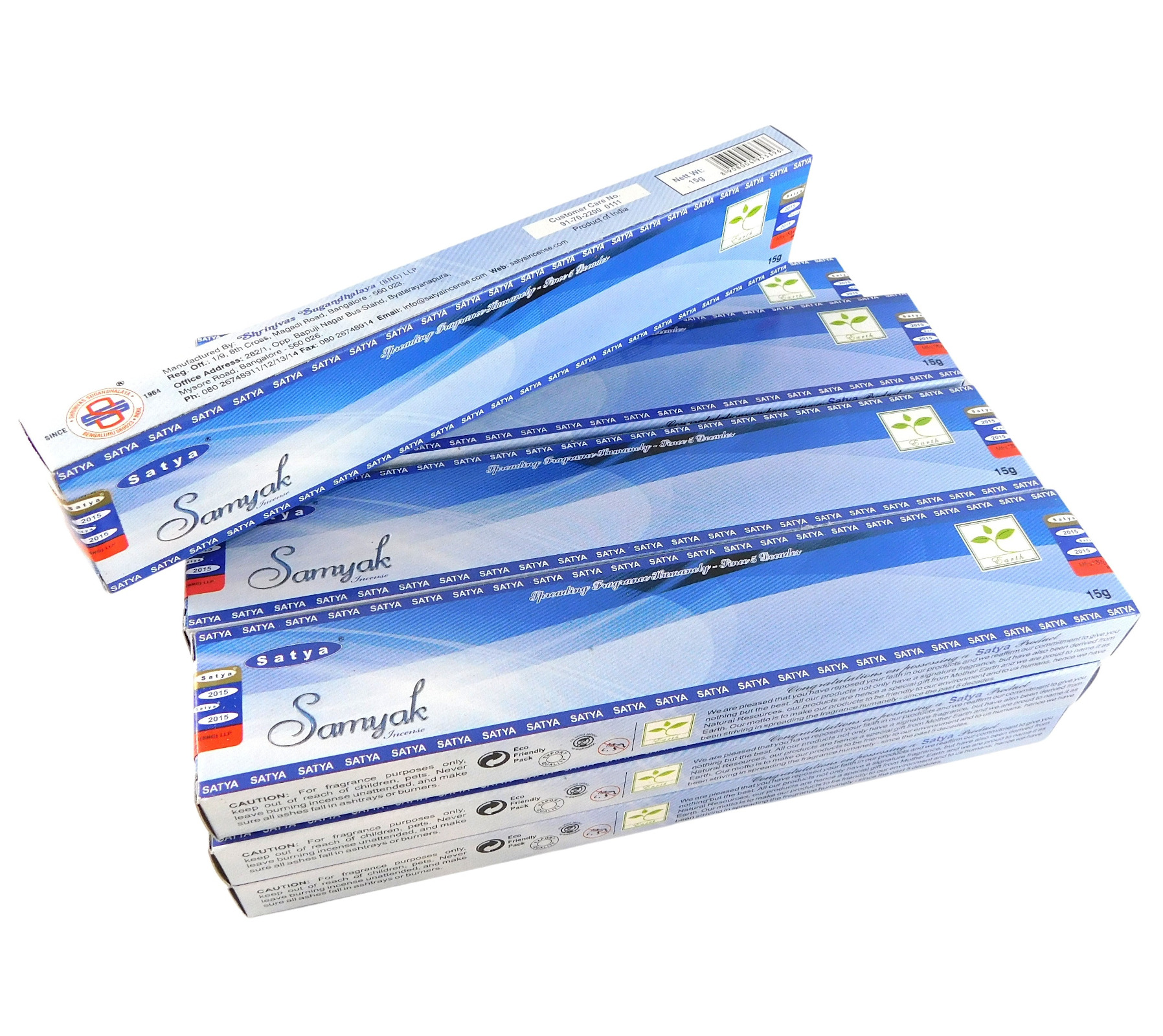 Bild von Satya Räucherstäbchen Samyak, 12 Packs a 15g