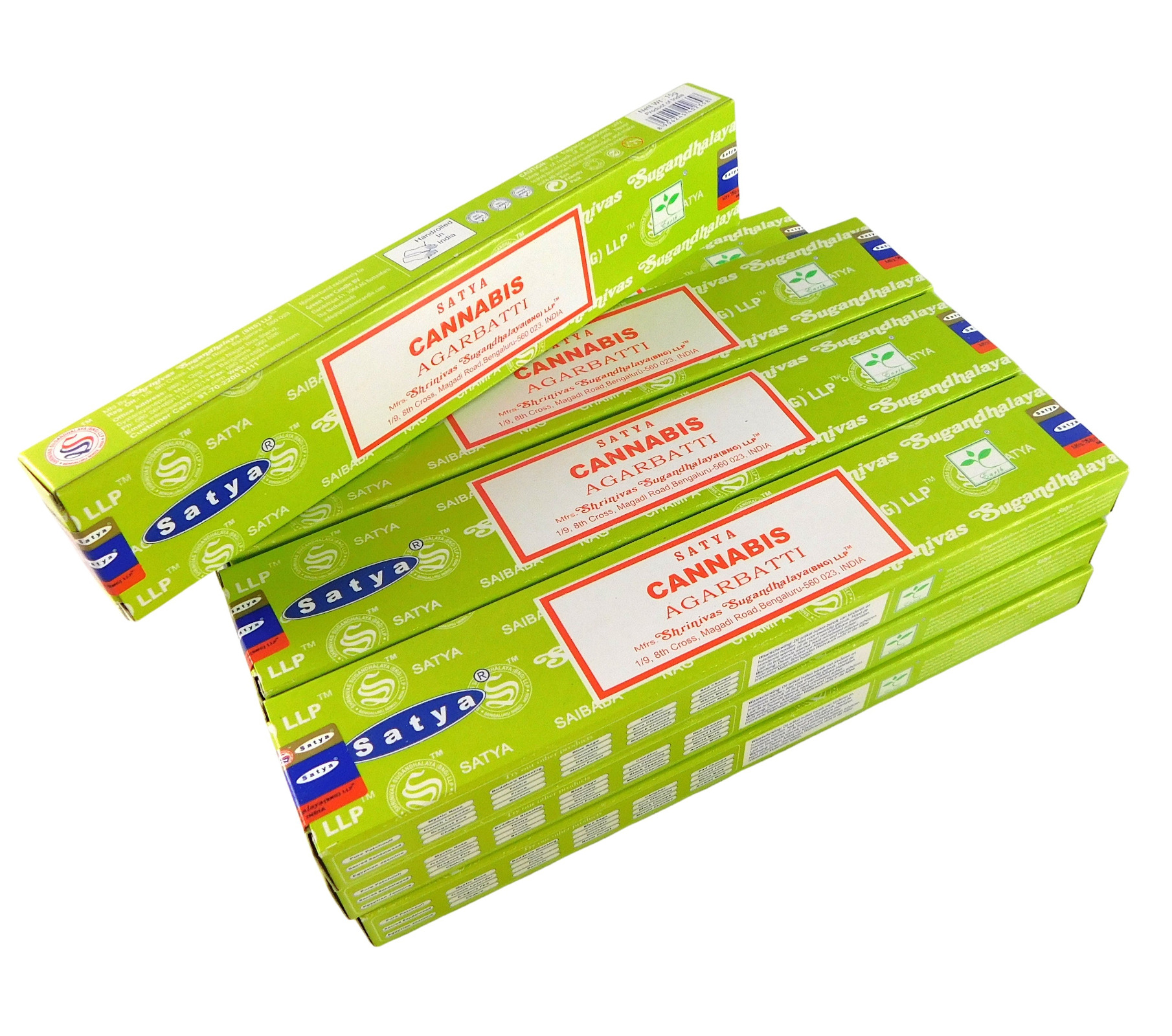 Bild von Satya Räucherstäbchen Cannabis, 12 Packs a 15g