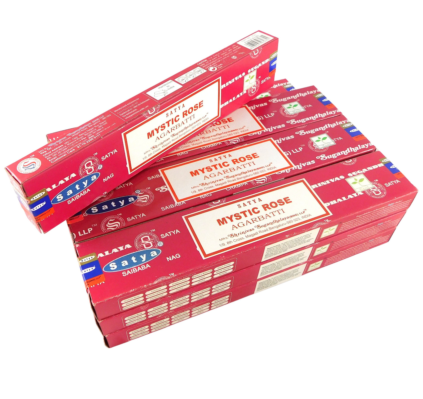 Bild von Satya Räucherstäbchen Mystic Rose, 12 Packs a 15g