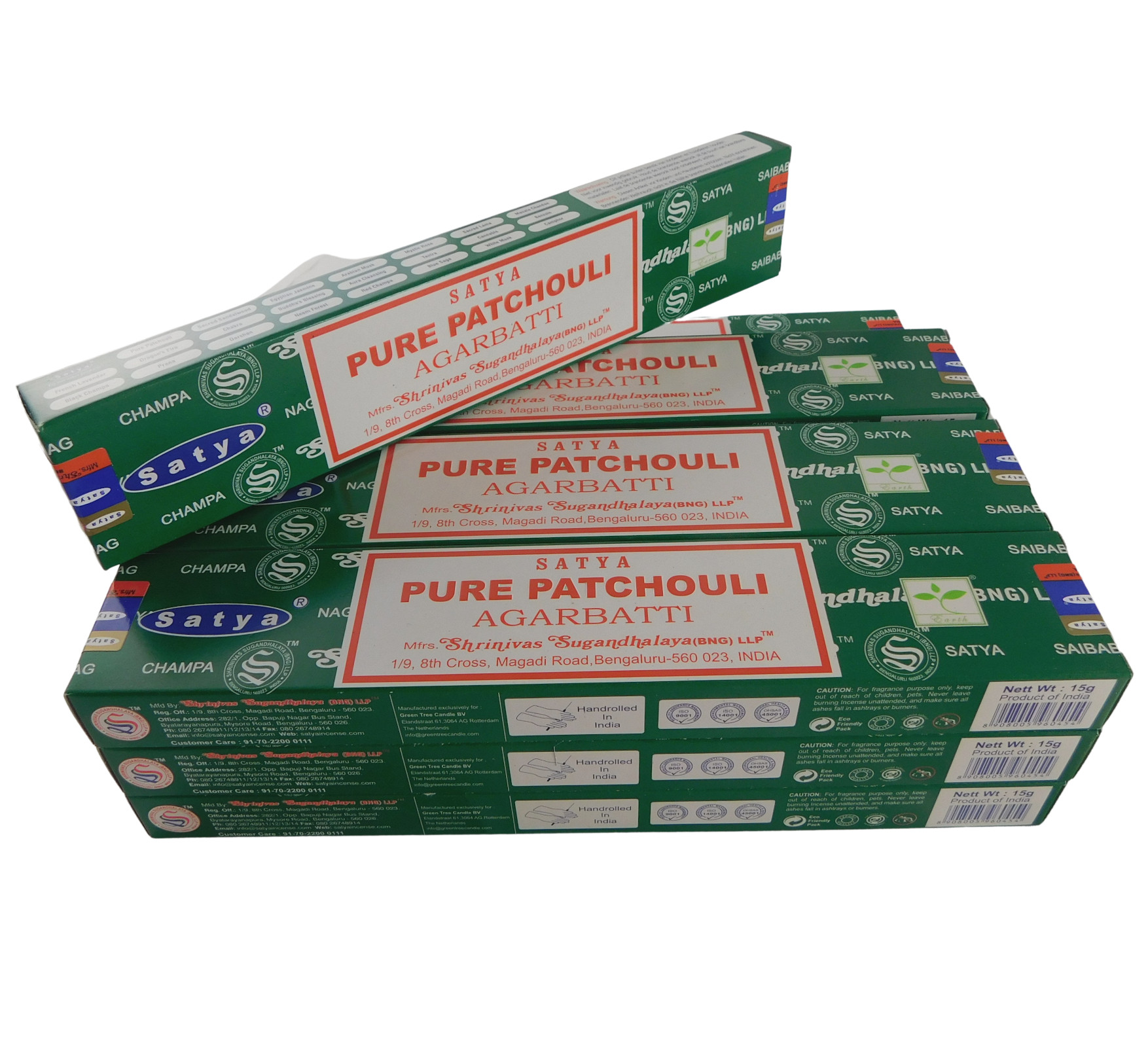 Bild von Satya Räucherstäbchen Pure Patchouli, 12 Packs a 15g