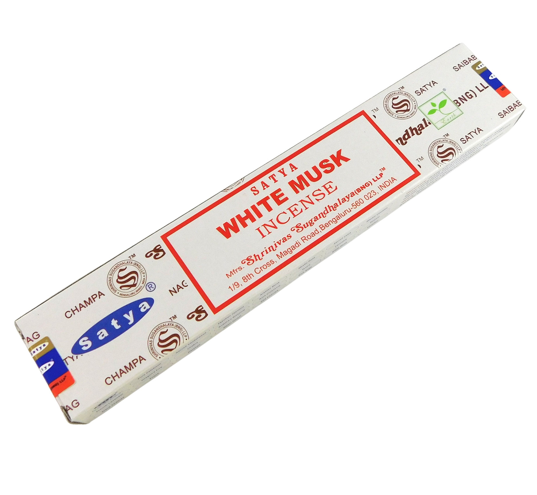 Bild von Räucherstäbchen White Musk, von Satya 15g Packung. Ca. 15 Incence Sticks