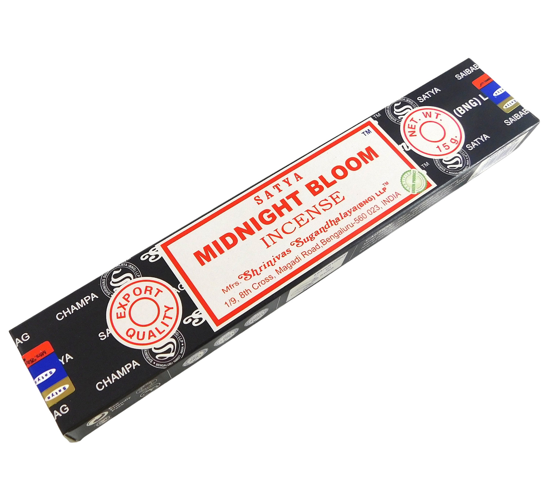 Bild von Räucherstäbchen Midnight Bloom von Satya 15g Packung. Ca. 15 Incence Sticks