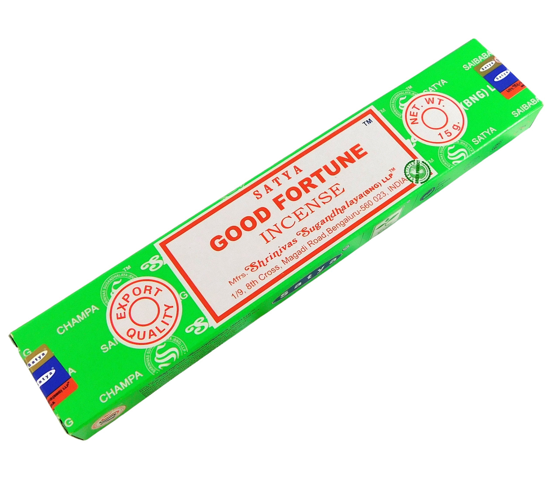 Bild von Räucherstäbchen Good Fortune von Satya 15g Packung. Ca. 15 Incence Sticks
