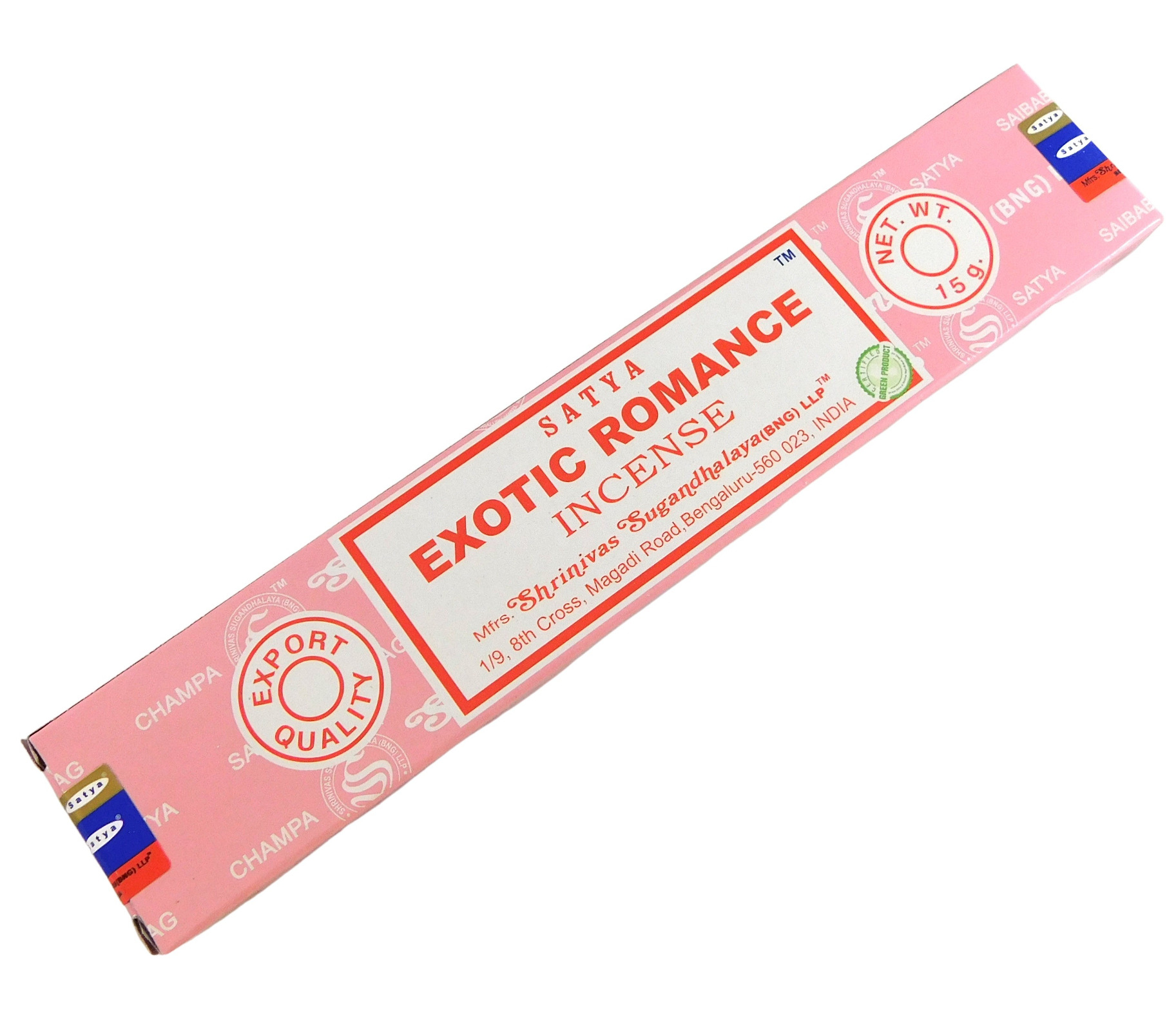 Bild von Räucherstäbchen Exotic Romance von Satya 15g Packung. Ca. 15 Incence Sticks