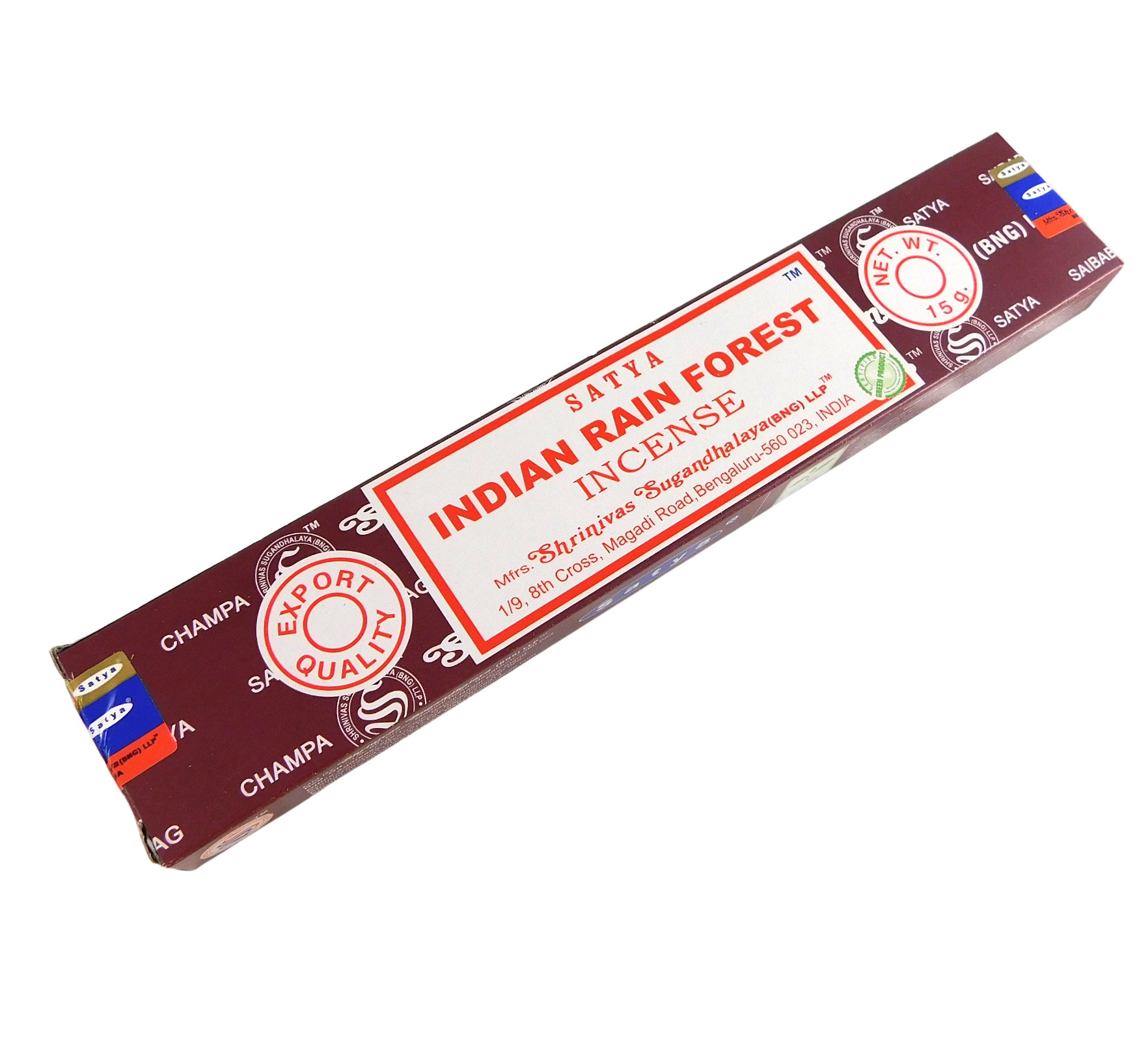 Bild von Räucherstäbchen Indian Rain Forest von Satya 15g Packung. Ca. 15 Incence Sticks