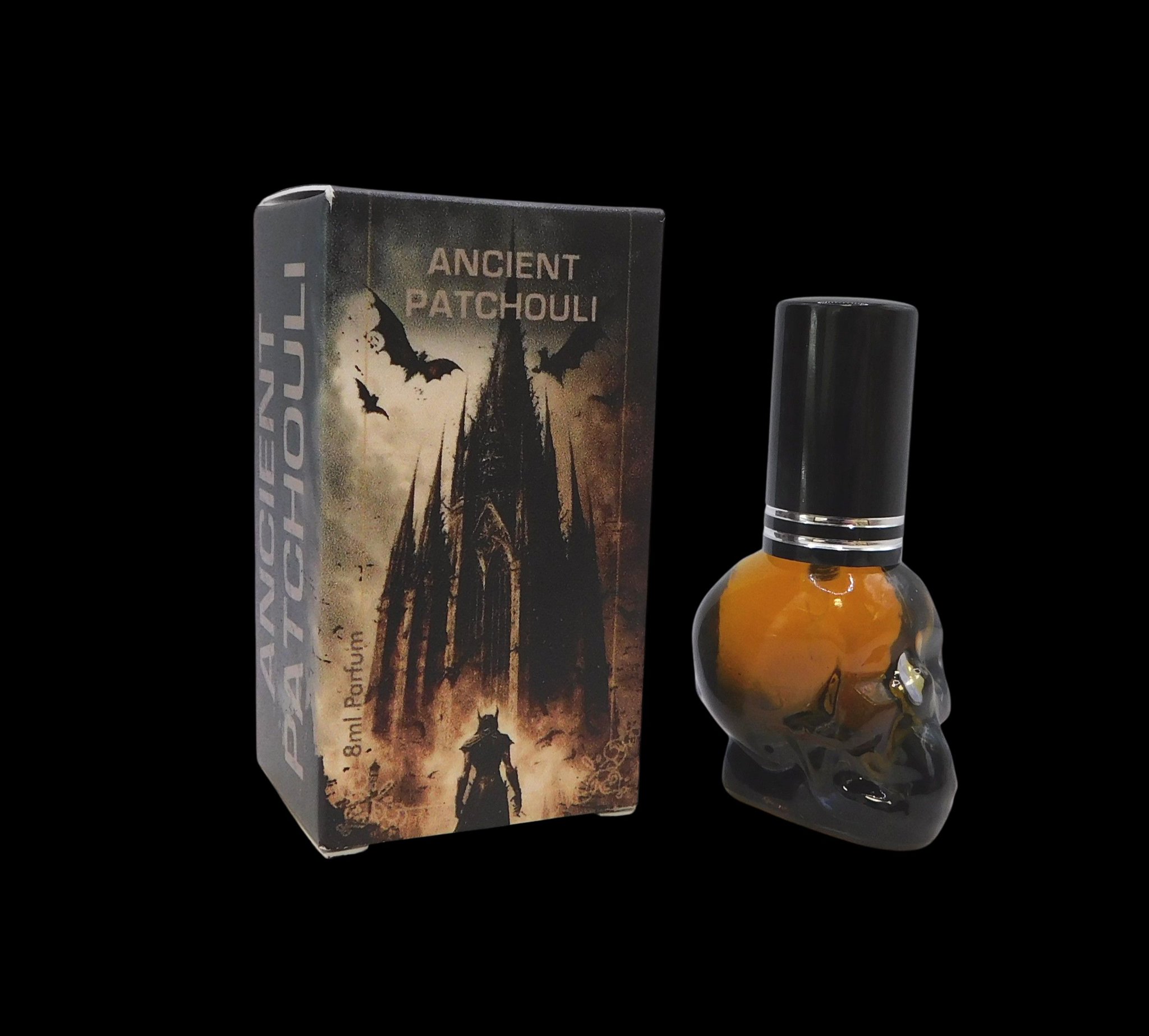 Bild von Ancient Patchouli, Parfum, im süßen Skull-Sprühflakon, 8ml, ein Jahr gereift!