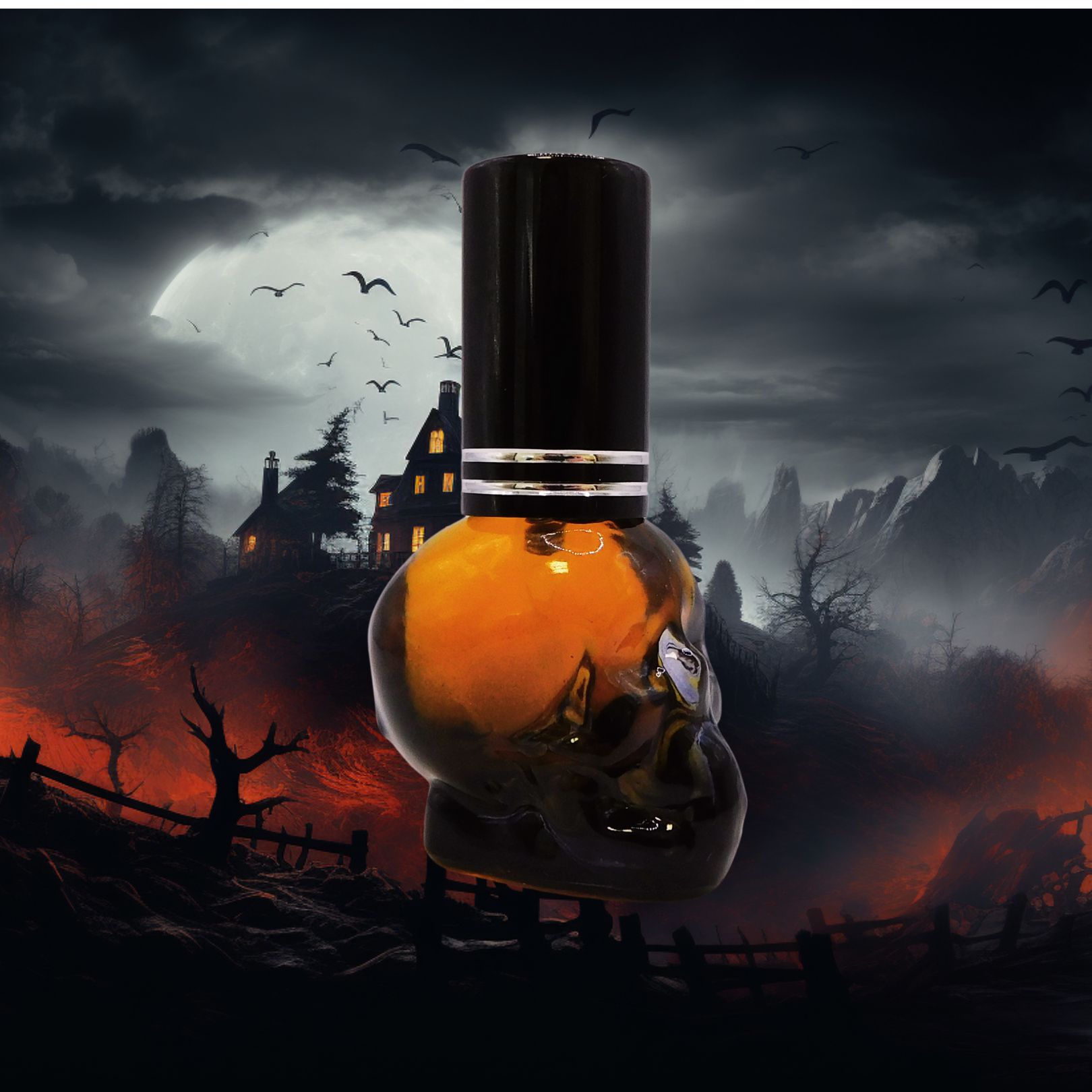 Bild von Ancient Patchouli, Parfum, im süßen Skull-Sprühflakon, 8ml, ein Jahr gereift!